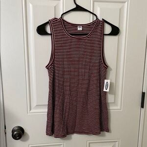 Old Navy Red Sleeveless Relaxed Tank Top